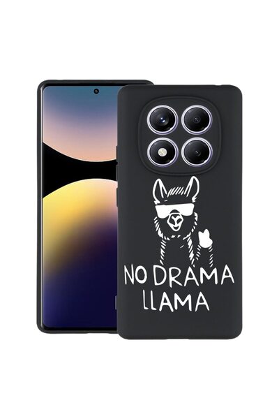 bestcase ¬Æ Husa pentru Xiaomi Redmi Note 14 Pro 4G, No Drama LLama, Slim Sil...