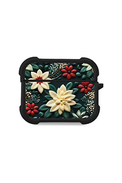Sonique Θήκη Σιλικόνης 3D Flower Series για AirPods Pro / Pro 2 Πράσινο