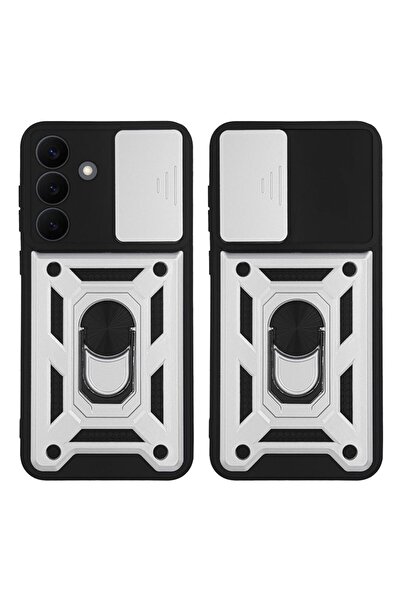 Sonique Θήκη Ring Armor CamPro για Samsung Galaxy S26 Ασημί