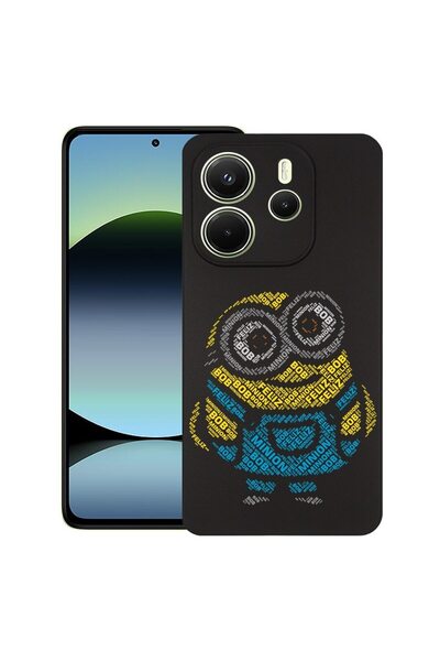 bestcase ¬Æ Husa pentru Xiaomi Redmi Note 14, Calligraphy Minion, Slim Silico...