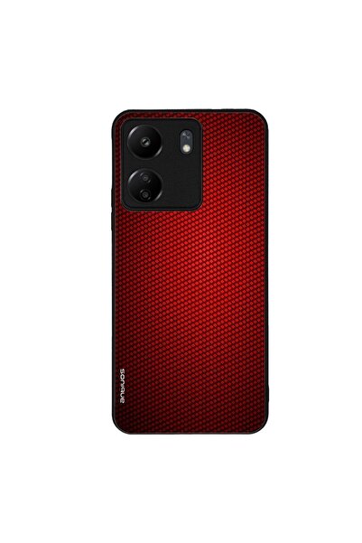 Sonique Θήκη Carbon Series για Xiaomi Redmi 13C 4G / Poco C65 4G Κόκκινο