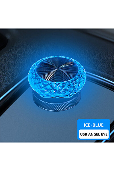 Choice1 ICE BLUE Portable Car USB Ambient Light Mini LED Decorative Colorful ...