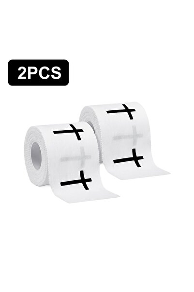 Choice 2Pcs 2pcs "+" Sports Wristbands | White Athletic Tape for Gym, Footbal...