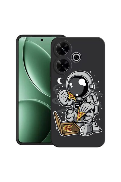 bestcase Husă pentru Xiaomi Redmi 13x cu design Astronaut Pizza, TPU Mat Ultr...