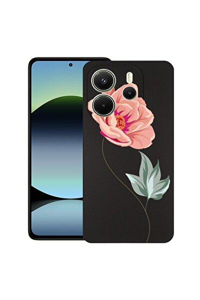 bestcase ¬Æ Husa pentru Xiaomi Redmi Note 14, Rose, Slim Silicon 0.8MM, Antis...