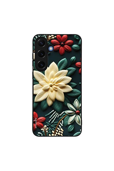 Sonique Θήκη 3D Flower Series για Samsung Galaxy S25 Plus Πράσινο