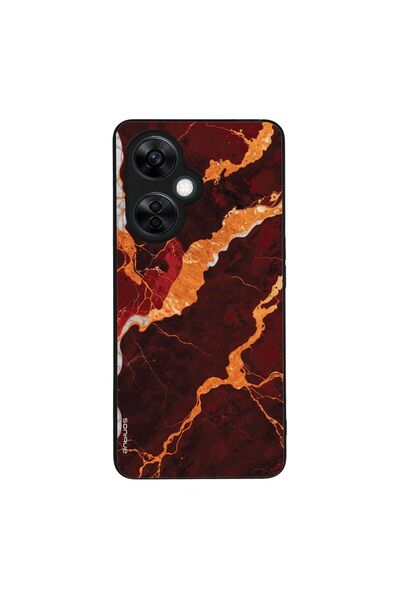 Sonique Θήκη Marble Series για OnePlus Nord CE 3 Lite 5G Κόκκινο