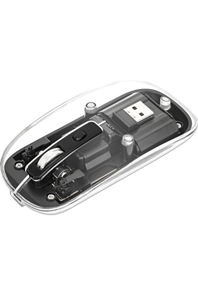 MANHATTAN Mouse Funkmaus USB-A 4 butoane RGB LED negru banner