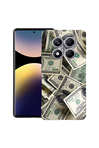 bestcase Husă pentru Xiaomi Redmi Note 15 5G cu design Money Pattern, TPU Mat...