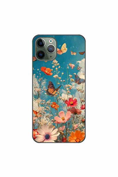 OEM Husa compatibila cu Apple iPhone 11 Pro Max Silicon Gel Tpu Model Flori s...