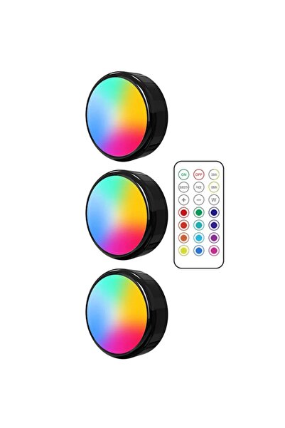 Choice 3 مصابيح LED RGB مع جهاز تحكم عن بعد، إضاءة ليلية قابلة للتعتيم، تعمل ...