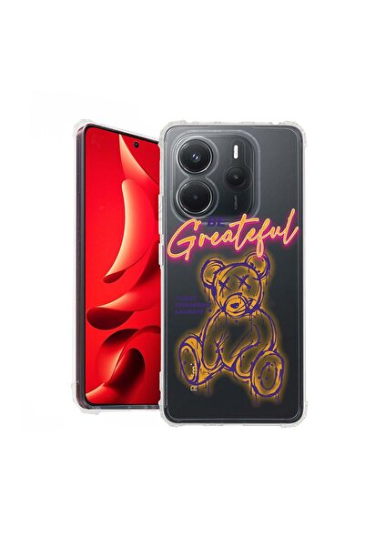 bestcase Husă pentru Xiaomi Redmi Note 14 4G, Antișoc 1.5MM, Ursuleț de pluș ...