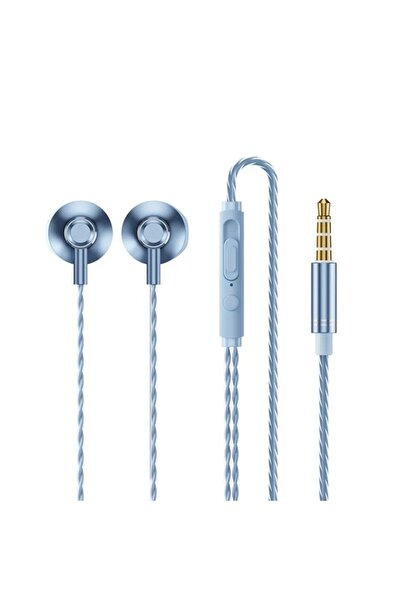 Remax Ακουστικά Jack 3,5mm RM-711 Μπλέ