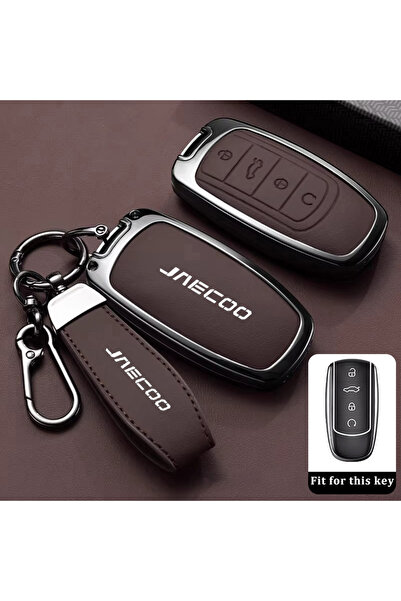 Choice4 key case for Jaecoo Style 9-Brown-1PC for Chery Jaecoo J7 Accessories...