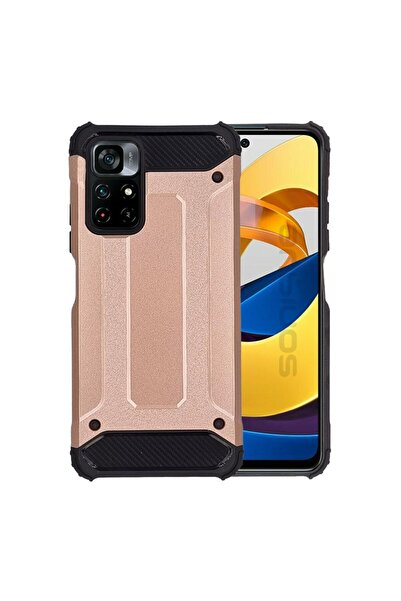 Sonique Θήκη Heavy Armor Xiaomi Poco M4 Pro 5G / Redmi Note 11s 5g Ροζ Χρυσό