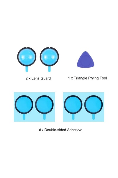 Choice as shown 2Pcs Front Bumper Camera Lens Guard PC Protective Covers For ...