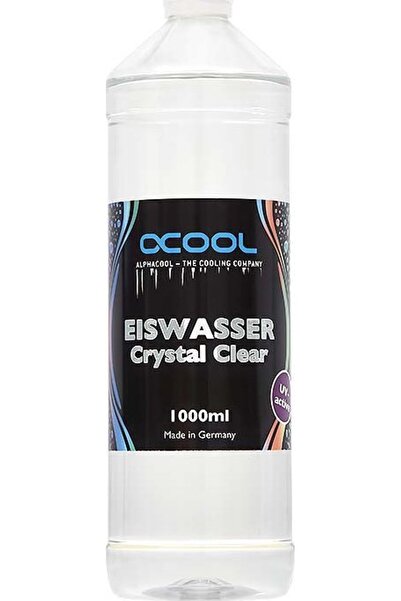 Alphacool Apă Eiswasser Crystal Clear activată cu UV, amestec gata preparat 1...