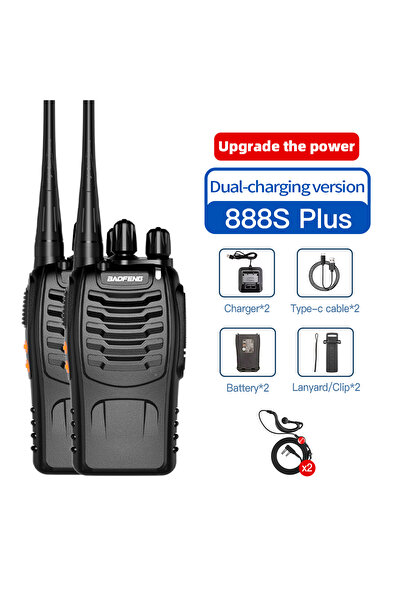 Choice3 جهاز اتصال لاسلكي محمول أصلي من باوفينج BF-888S مع سماعة رأس إضافية (...