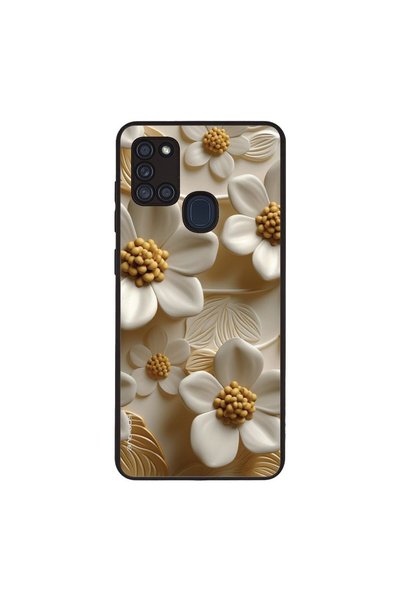 Sonique Θήκη 3D Flower Series για Samsung Galaxy A21s Λευκό
