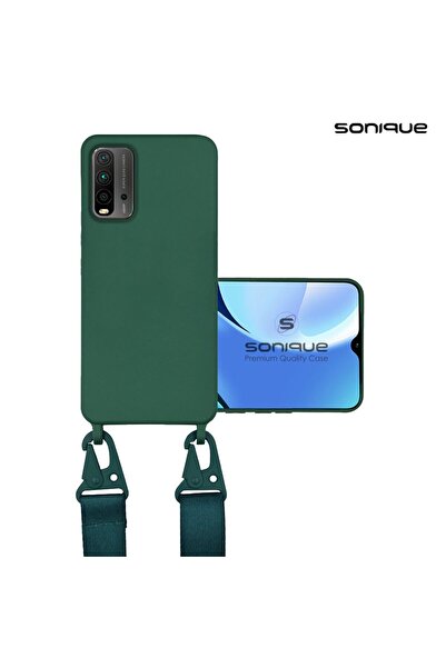 Sonique Θήκη Σιλικόνης με Strap CarryHang Xiaomi Poco M3 / Redmi 9T Πράσινο Σ...