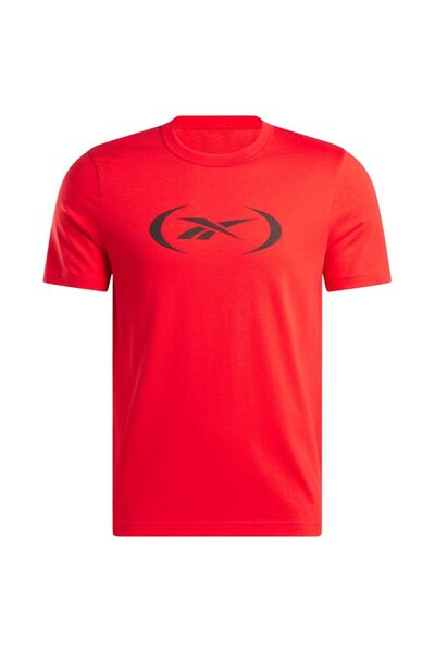 Reebok Tricou de baschet pentru bărbați cu mânecă scurtă, mărimea M