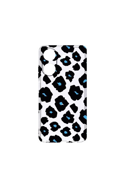 bestcase Διαφανής Θήκη Σιλικόνης 2MM, Συμβατή με Xiaomi Redmi 13C, Μπλε Σχέδι...