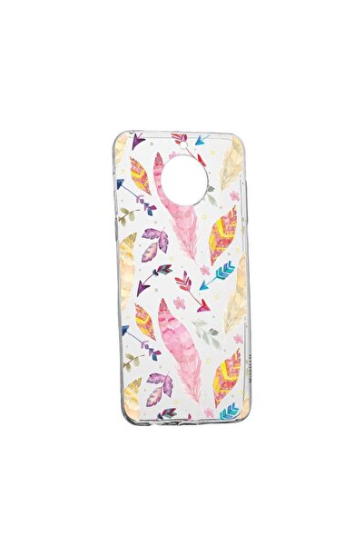 bestcase Husa Silicon Compatibila cu Xiaomi Redmi Note 9 Pro 5G, Feathers, re...