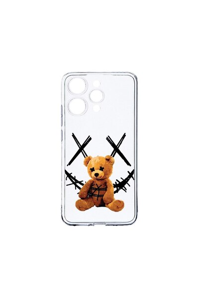 bestcase Прозрачен силиконов калъф 2ММ, съвместим с Xiaomi Redmi 12 4G, Усмив...