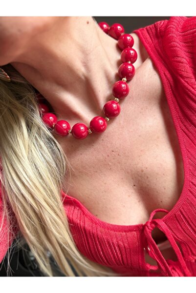 Rossetto Atelier Red Ball Necklace