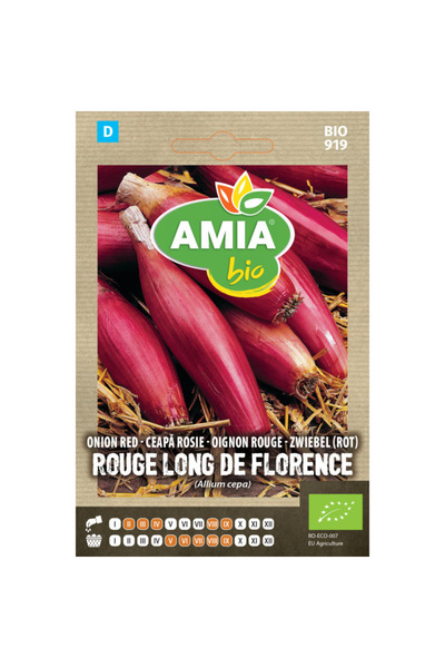 Amia Seminte bio de ceapa rosie Rouge Long de Florence, 1 g