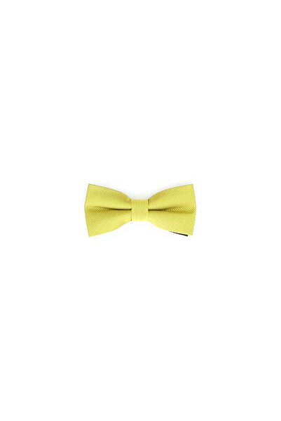 ButicCochet Papion pentru copii, Buticcochet, 9x5 cm, model liniar, Galben mu...