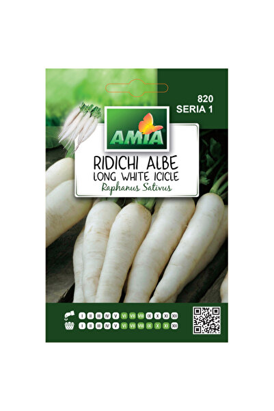 Amia Seminte de ridichi albe Long White Icicle Amia, 6 g