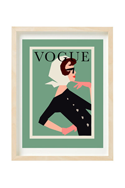 Boomah Accessories Vogue Fashion Girl Poster with Frame 30x40cm