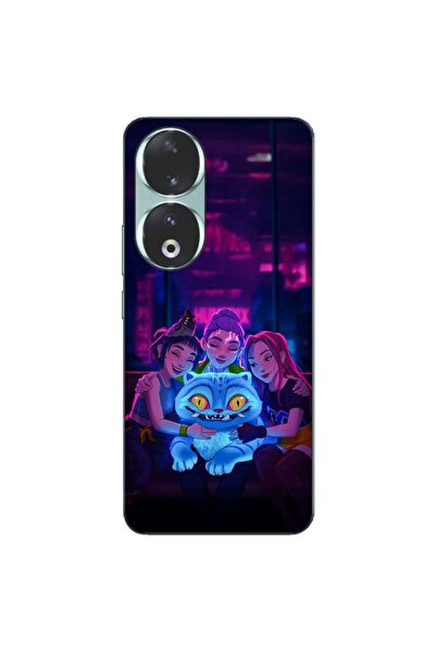 OEM Husa compatibila cu Honor 90 5G Silicon Gel Tpu Model KPop Demon Hunters ...