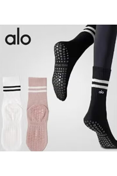 AIO 1 pair alo yoga rubberized yoga socks