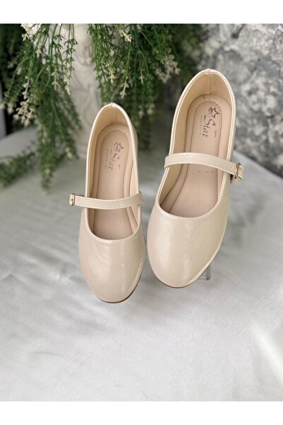 Shoes Günlük Ayarlanabilir Rahat Şık Buruşuk Kumaşlı Kadın Babet Ayakkabı