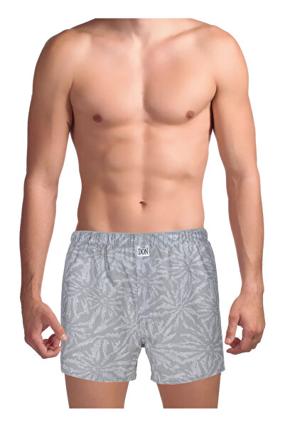 TheDon The Don Gri Erkek Desenli Boxer TDNPOP126