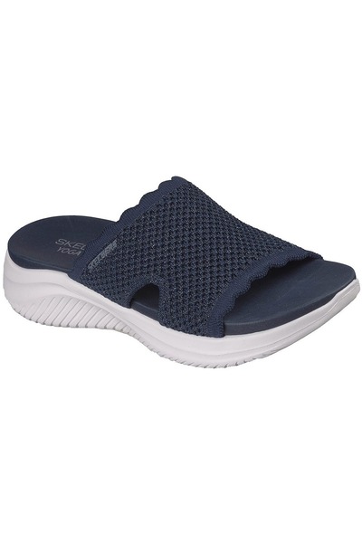 SKECHERS Slaps Ultra Flex 3.0 Sandal-bring I, Blue, Women