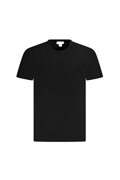 Calvin Klein Men's Short-Sleeve Smooth Solid Crew Neck Logo T-Shirt S