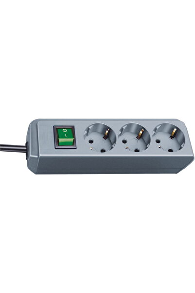 Brennenstuhl Prelungitor cu 3 prize, 1,5m H05VV-F 3G1,5 Gri