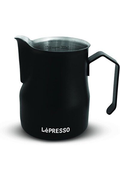 Lepresso إبريق رغوة الحليب (350 مل/12 أونصة)، إبريق تبخير من الفولاذ المقاوم ...