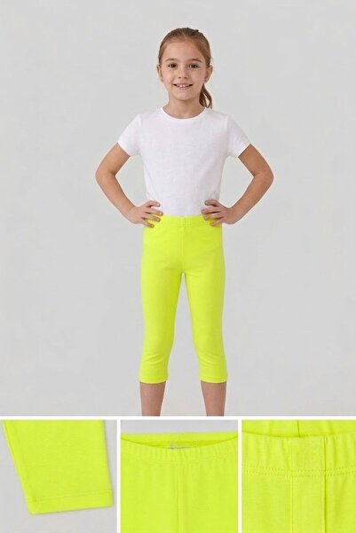 ww waka waka kids store Girl's Neon Lycra Capri Tights