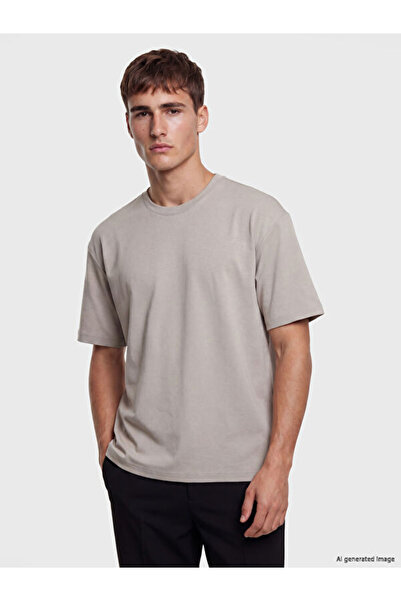 LC Waikiki Tricou pentru bărbați Sparkly Choices Relax Fit Zero Roba Collar d...