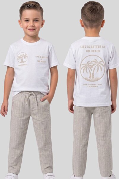 ww waka waka kids store Set de pantaloni și tricou pentru băieți, cu imprimeu...