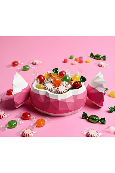 END Design Candy Twist Modern Şekerlik – 19x7 cm Lüks Tasarım Bayram İkramlığ...