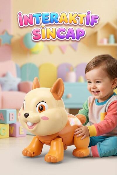 Tıfıl Toys Pilli Işıklı Müzikli Hareketli İnteraktif Zıplayan Tavşan Eğitici ...