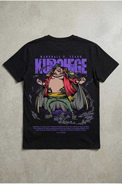 Silkensoul One Piece Marshall D. Teach Designed Standard Fit Anime Unisex T-S...