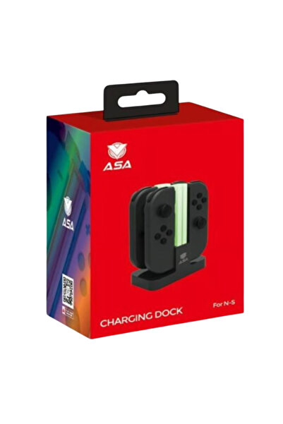 VINTRA منصة شحن 4 في 1 لقواعد التحكم (Joy-Con)