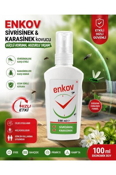 Renkli Duvarlar 100 ml 1 Adet Sivrisinek ve Kene Karasinek Kovucu Sprey Losyo...