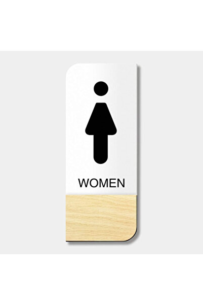 BPA Acrylic Men & Women Toilet Washroom Signage Door Sign Nameplate Backed Ad...